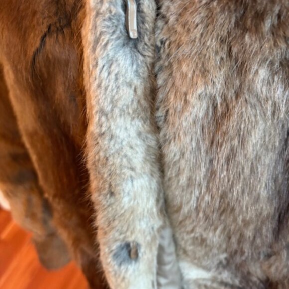 Vintage Beige Fur Coat - Picture 5 of 9